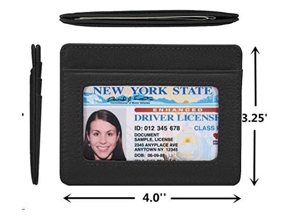 KALMORE womens Credit Holder Genuine Leather