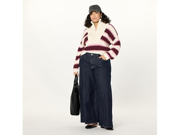 The Drop Women Russel Half Zip Sweater