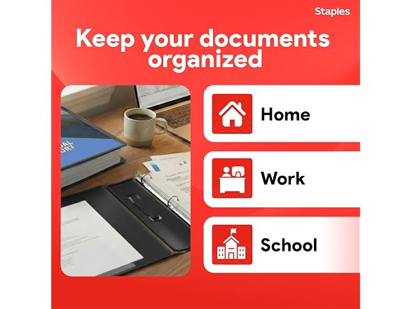 STAPLES Staples Better 3-Inch D-Ring Binder,