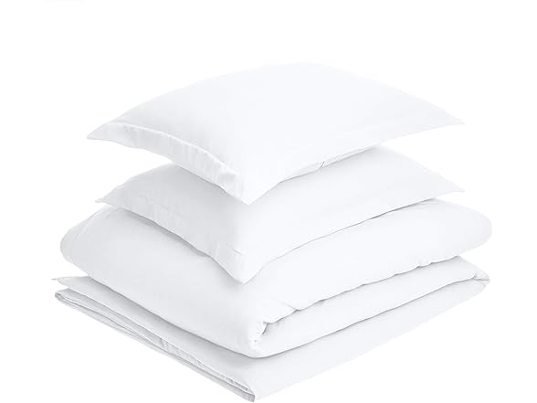 AE Duvet Set Full/Queen White 3pc
