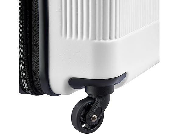 Ribbed Hardside White, Carry-On 20 Inch