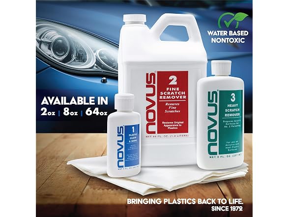 NOVUS 7082 | Heavy Scratch Remover #3 | 8 Bottle