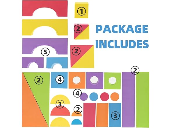 Haonewbee Large Building Foam Blocks