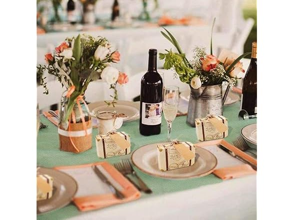 2 Pack Burlap Table Runners 13x84 inch