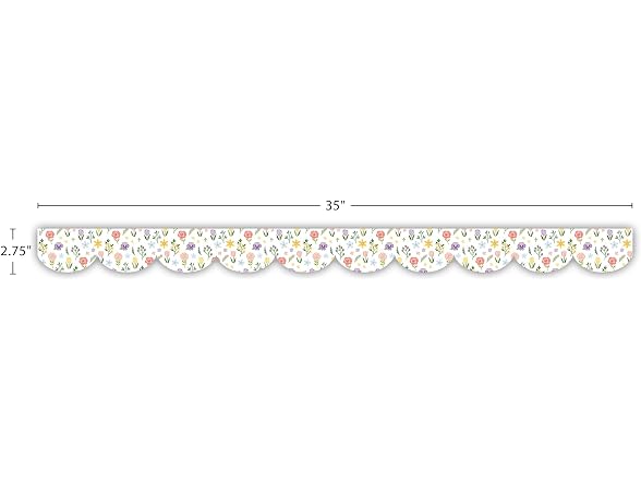 Teacher Created Resources Spring Garden Scalloped Trim