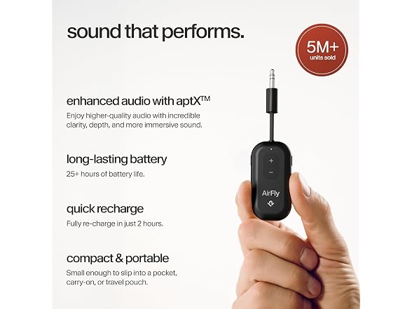 (NEW) Twelve South AirFly Pro 2 Bluetooth Adapter