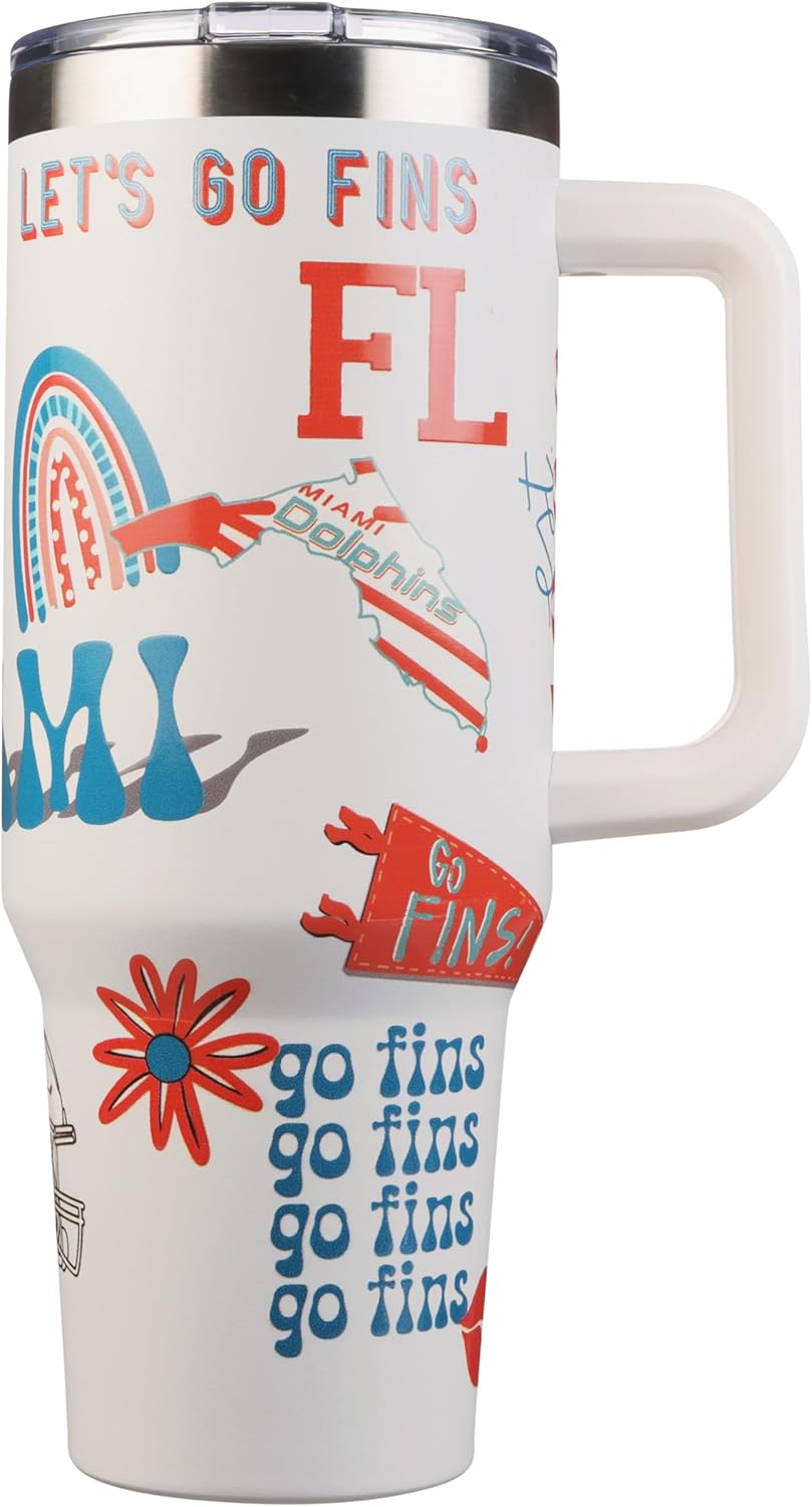 MIAMI DOLPHINS 46oz Game Day Tumbler - Gallery 13