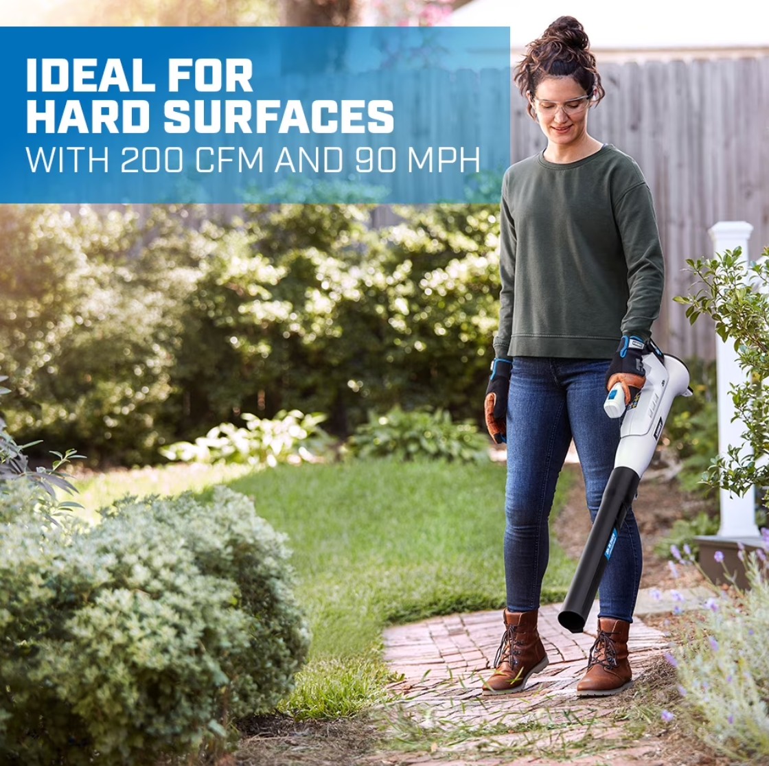 HART 20-Volt 10-inch String Trimmer/Bazooka Leaf Blower Combo Kit - Gallery 16