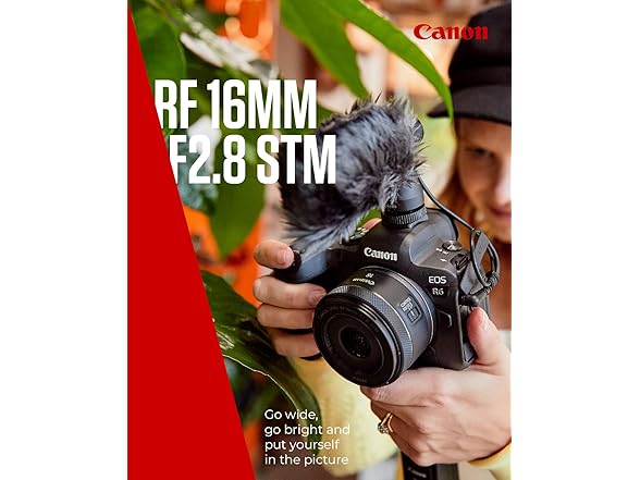 Canon RF 16mm f2.8 STM Lens (Black)
