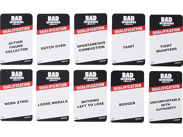 Mattel Games Bad Interviews 