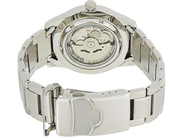 SEIKO 5 Black Dial Stainless Steel Men's