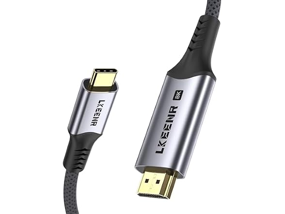 LKEENR USB-C to HDMI 2.1 Cable 3.3FT