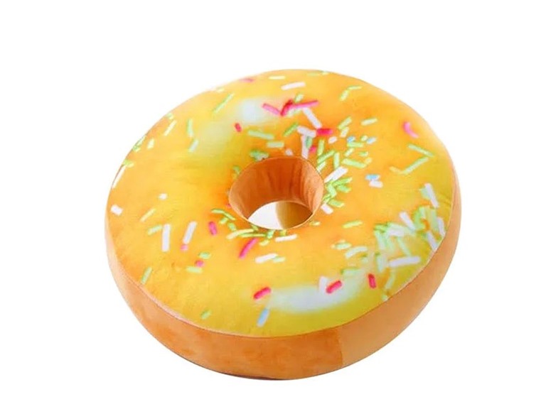 Two Elephants TI-DONC-VAN Round Seat Donut Pillow Vanill
