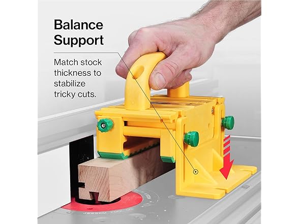 MICROJIG GRR-RIPPER GR-100 3D Table Saw Pushblock, Yellow
