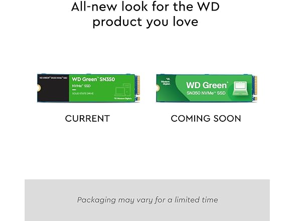 (NEW) Western Digital 250GB WD Green SN350 NVMe Internal SSD