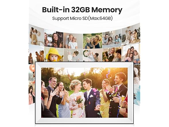 FOOJOE 15.6inch Digital Picture Frame