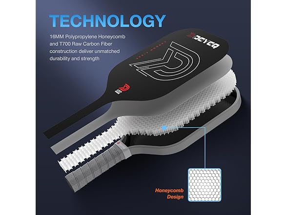 DGYGQ Carbon Fiber Pickleball Paddle