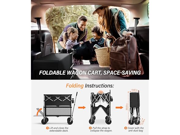 everyfun Pro Collapsible Wagon Double