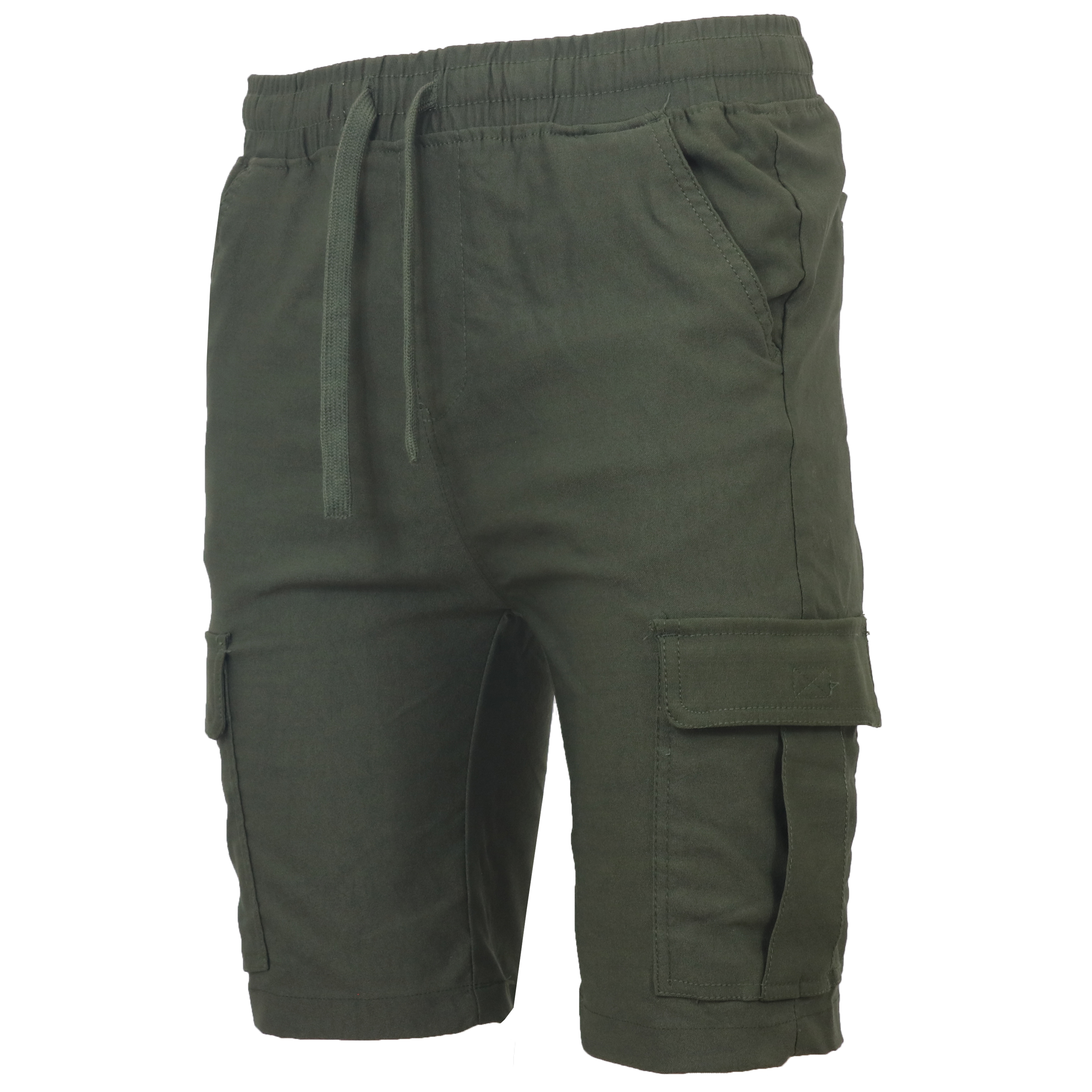 Mens Super Stretch Pull-On Cargo Shorts - Gallery 52