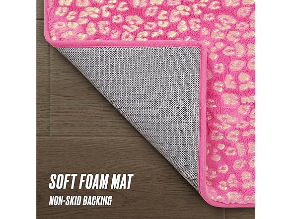 Juicy Couture Metallic Leopard Foil Print Area Rug