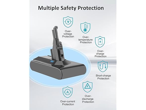 21.6v 8000mAh Replacement for V8 Battery