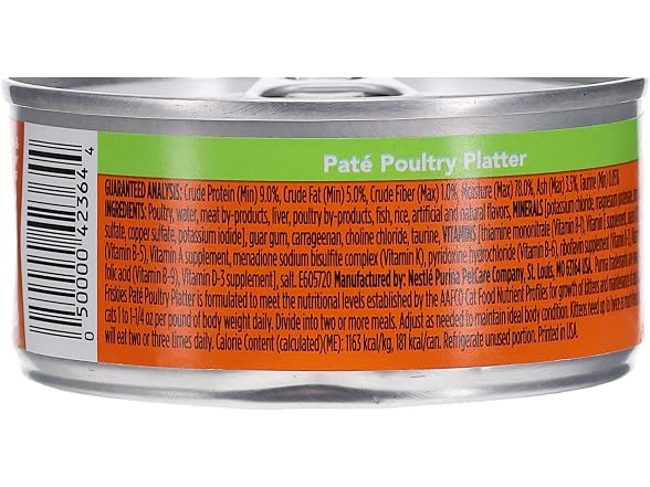 Friskies Wet Cat Food, Classic Pate Poultry Platte