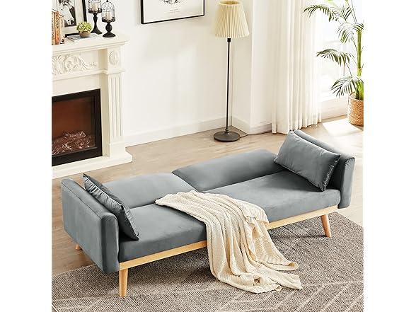 DKLGG Grey Futon Sofa Bed