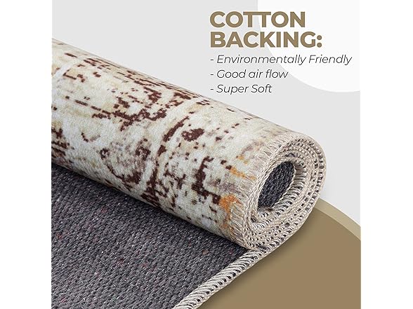 Superior Vintage Medallion Washable Rug Dove Collection