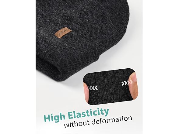 Furtalk Unisex (OS) Cuffed Beanie Thick Double Cap