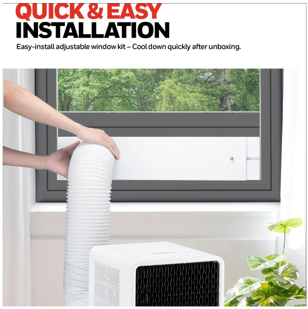 Honeywell HX2CESAWG8 8,000BTU Portable AC w/Fan+DH - Gallery 12