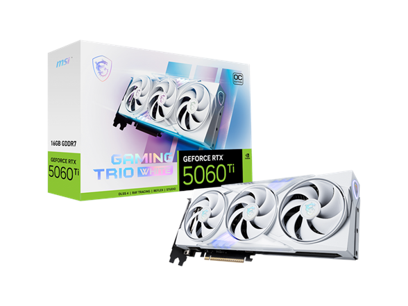 MSI GeForce RTX 5060 Ti 16G GAMING TRIO OC WHITE