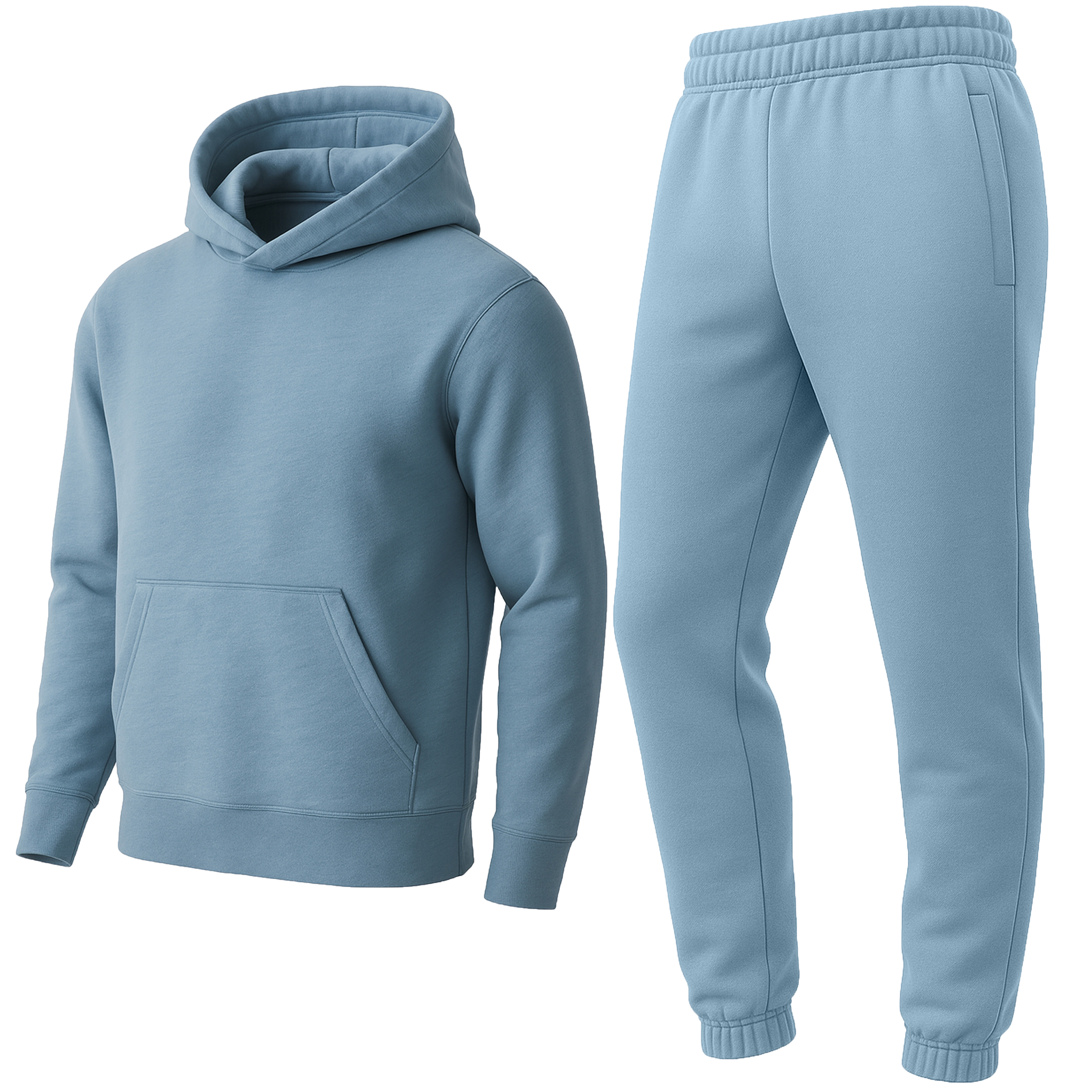 Mens Fleece-Lined Classic Hoodie/Jogger Set - Gallery 38