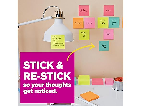 Post-it Super Sticky Notes, 8 x 6 in