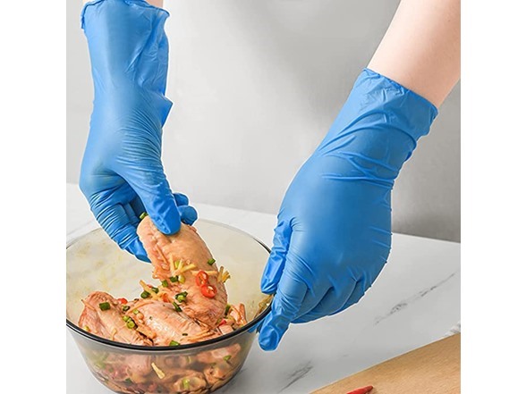 Blue Nitrile Gloves Latex & Powder Free