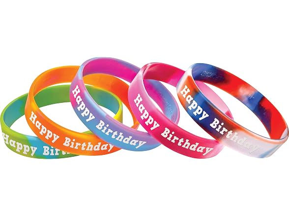 Teacher Created Resources Tie-Dye Happy Birthday Wristbands