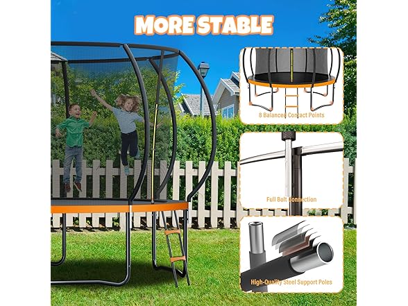 Kiivakii Trampoline 12ft ASTM Approval