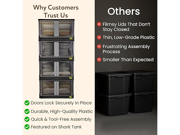 dbest Quik Box 19G Stackable Storage Bin