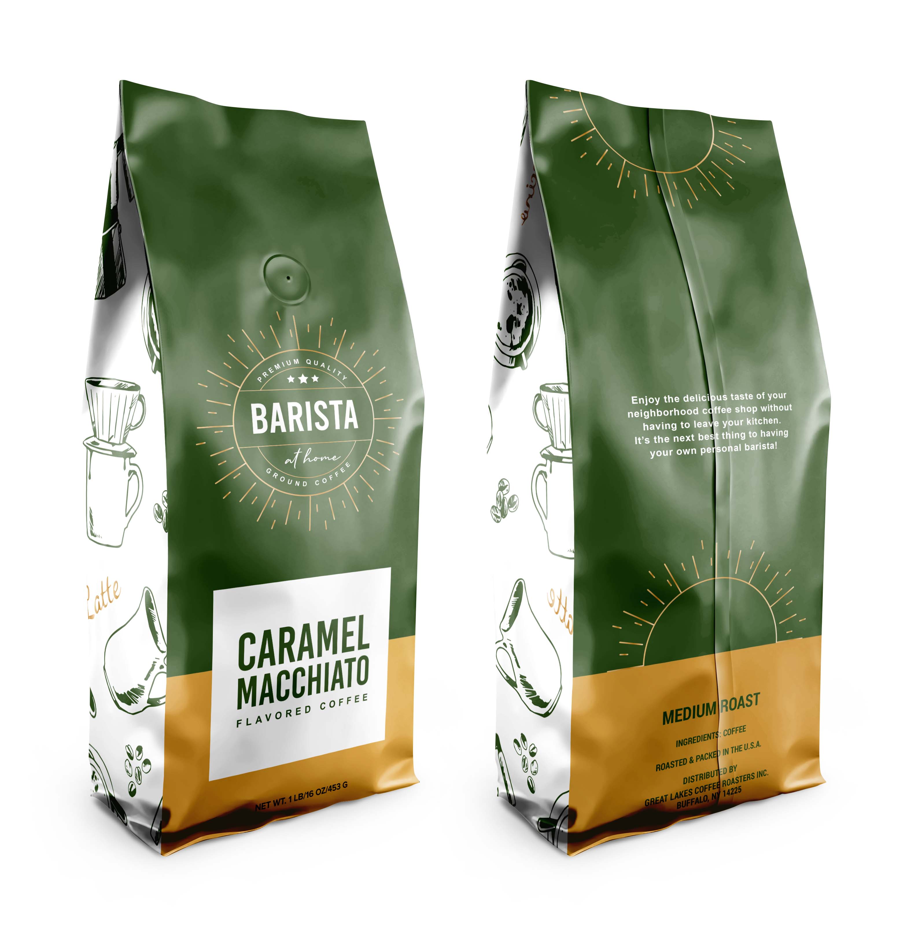 (4pk) Barista at Home Ground Coffee Variety Pack - Gallery 5