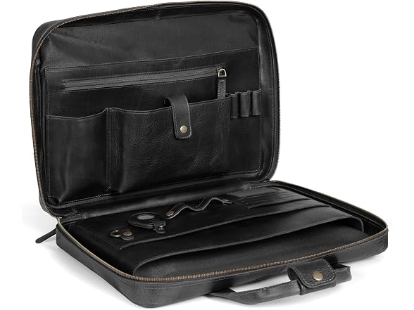 Londo Genuine Leather Organizer Satchel