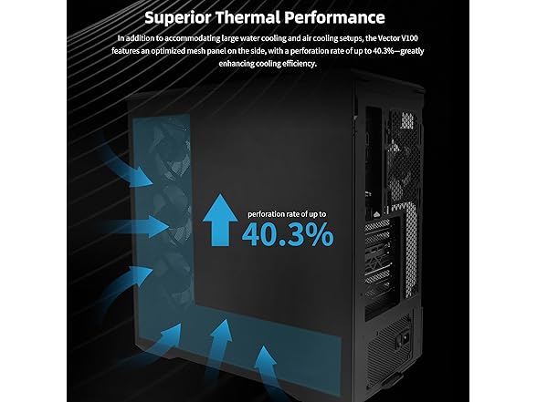 Lian Li V100 ATX Mid-Tower PC Case, LED