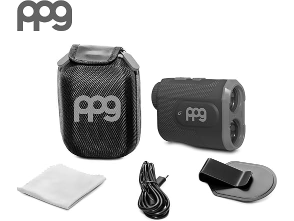 PPG A2 Rangefinder 1200 Yard Range, Golf Range Finder with 7X Magnification, Rec