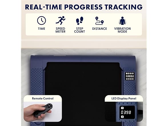 Squatz 2-in-1 Walking Pad Treadmill w/ Vibration Plates