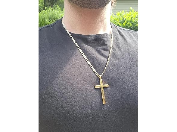 Angelus de Leon 14K Gold Figaro Chain 20in