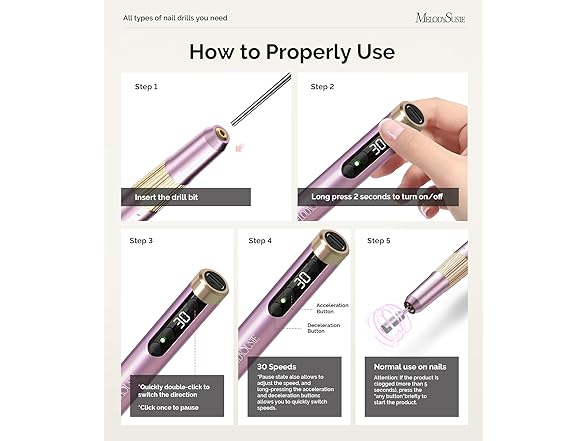Ultra-Slim Cordless Nail Drill