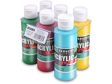 $4.05 Sargent Art Primary Acrylic Paint Set dealfomo