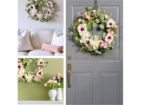 National Tree Company 22" Floral Artificial Spring Wreath