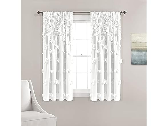 Lush Decor Riley Light Filtering Window Curtain Panel