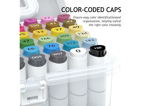 Alcohol Markers, 48 Colors Dual Tip Art