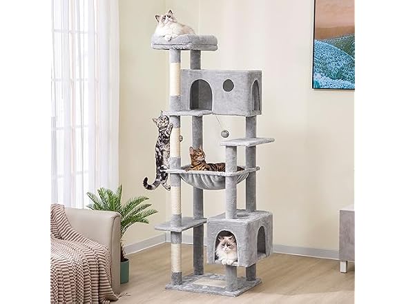 Meow Sir Large Cat Tree for Large Cats 70 Inches