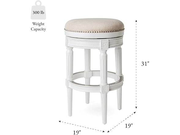 Maven Lane 30"H Pullman Swivel Stool